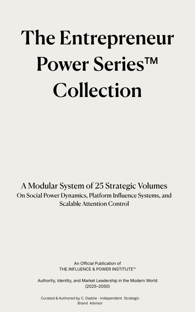Cover image of The Entrepreneur Power – Series™, a strategic collection focused on entrepreneurial authority, decision power, leverage, and high-level business positioning.